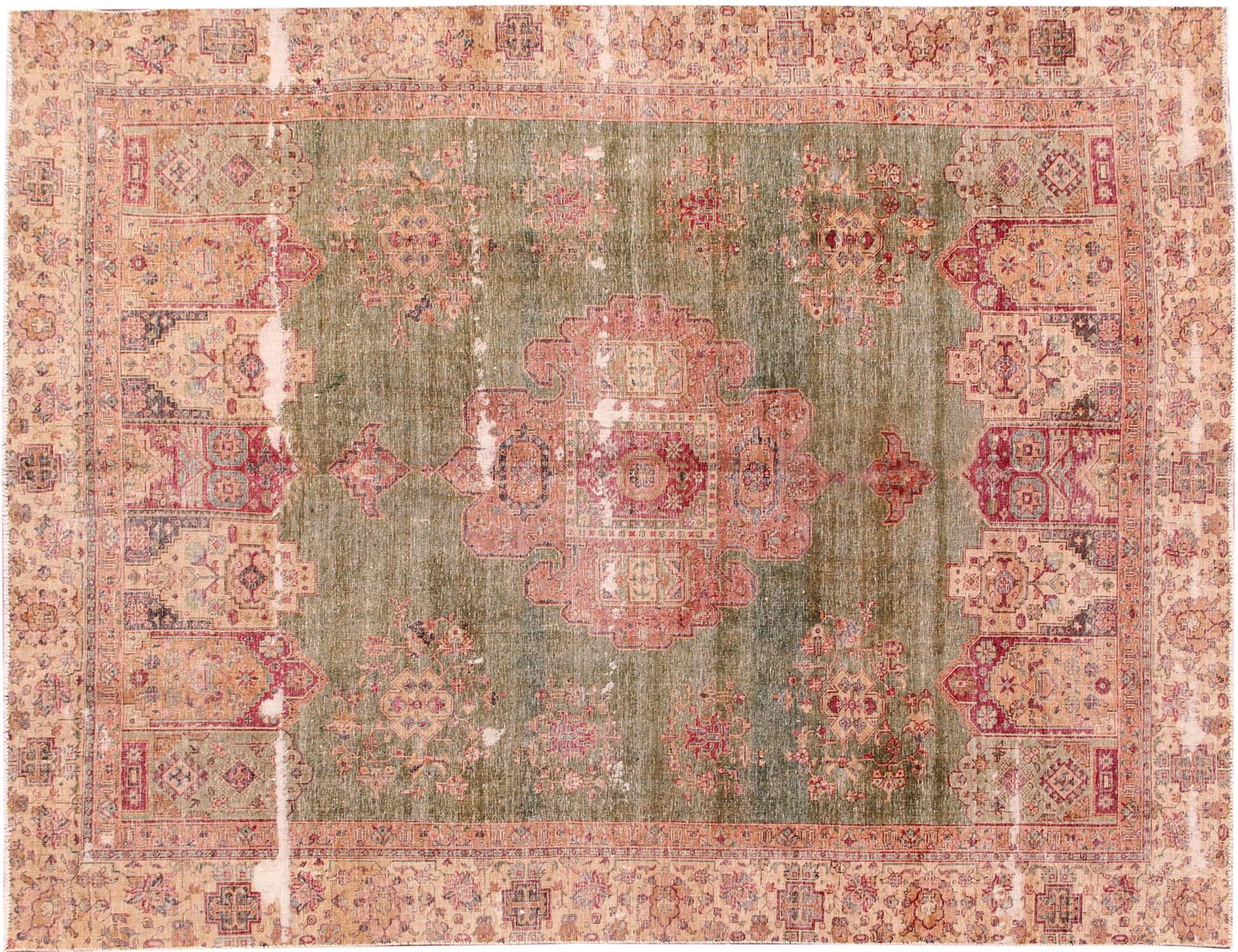 Persisk vintage teppe  beige <br/>362 x 262 cm