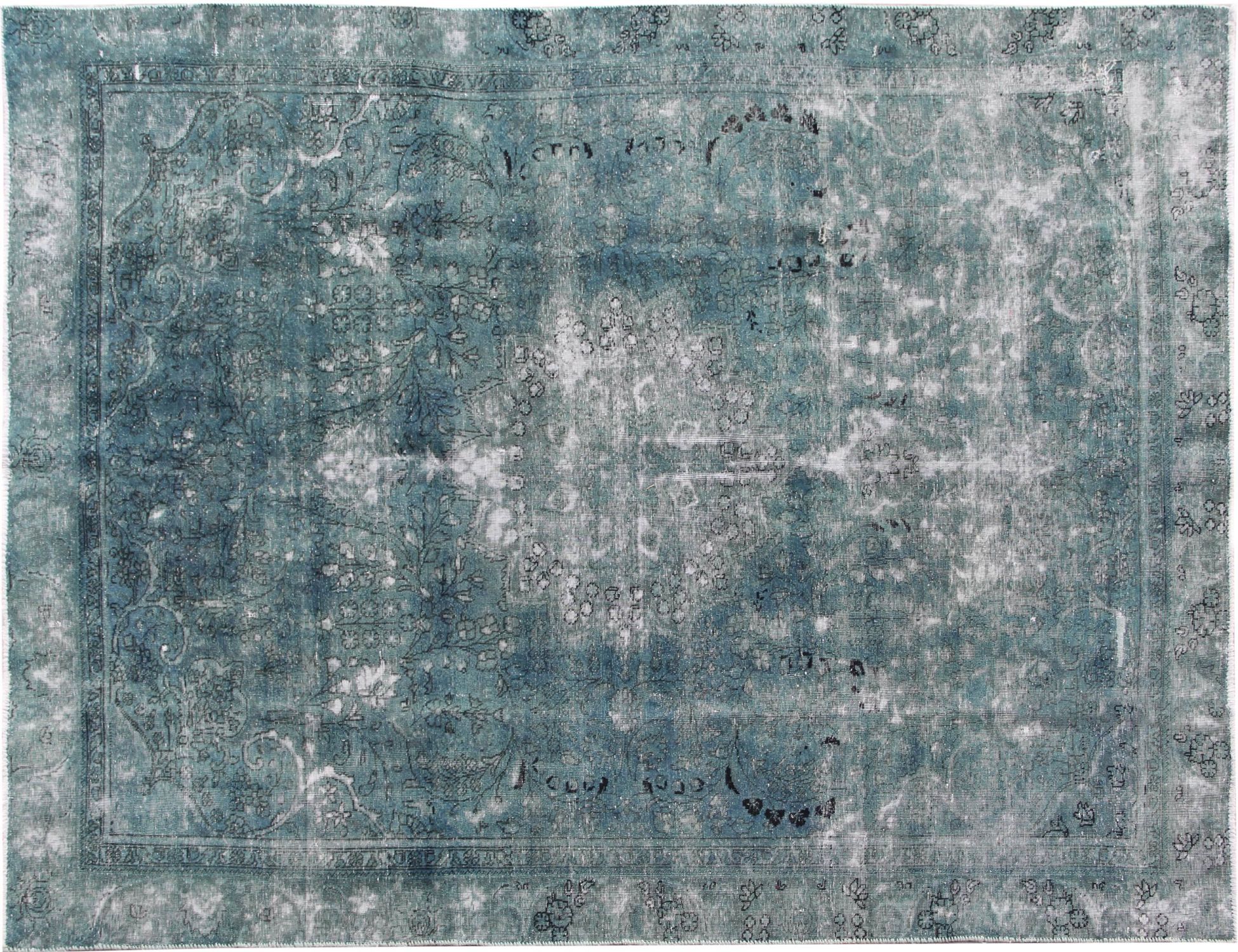 Tappeto vintage persiano  turchese <br/>314 x 222 cm