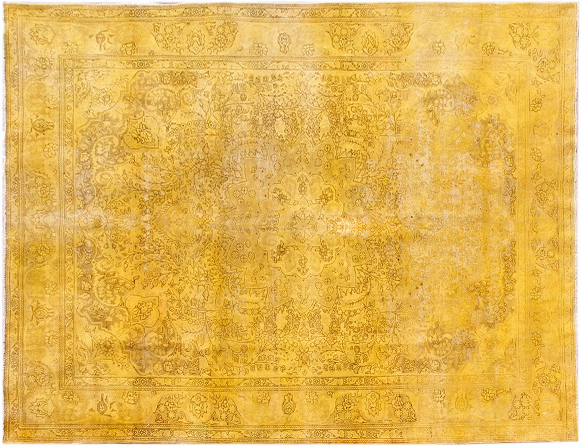 Persischer Vintage Teppich  gelb <br/>385 x 295 cm