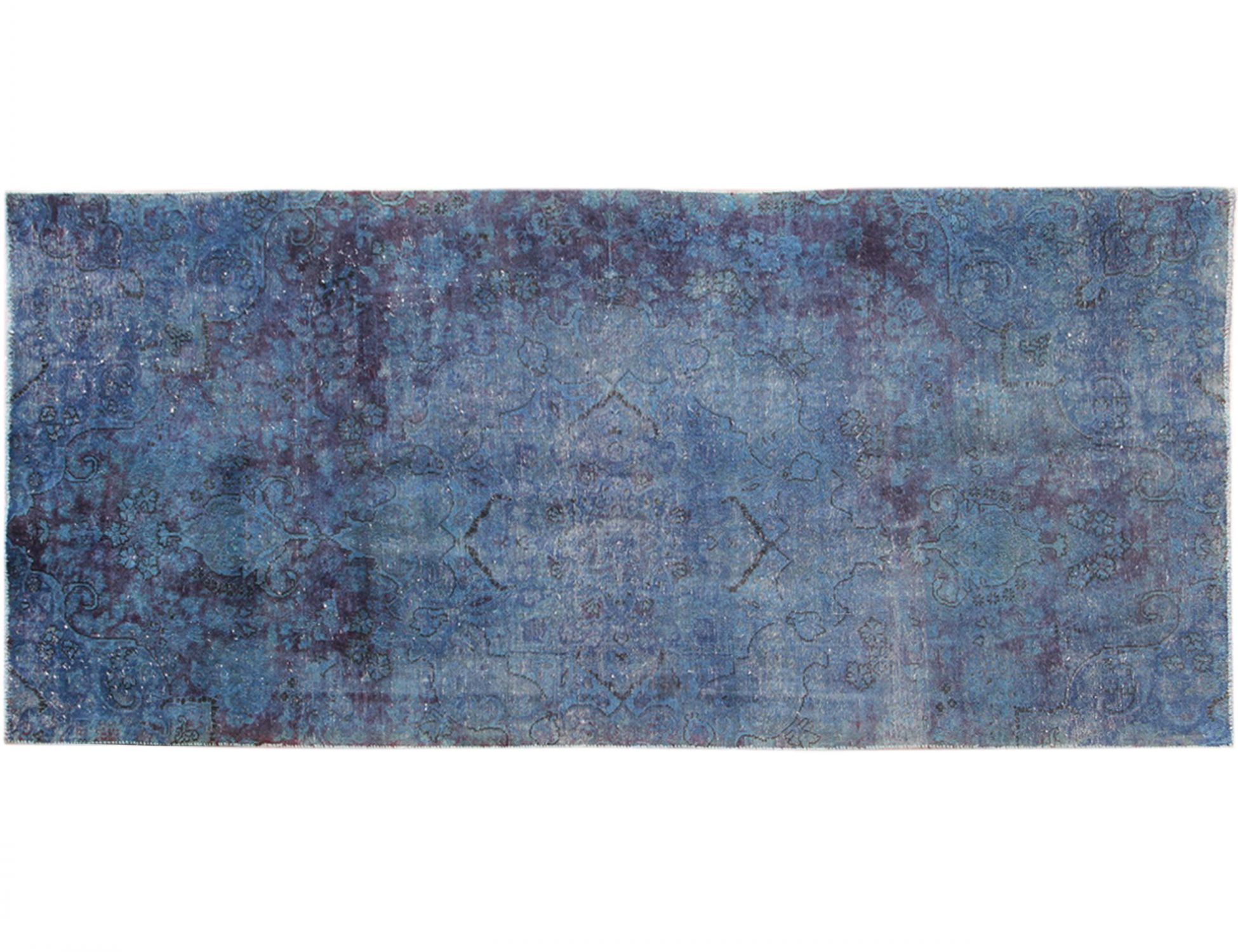 Alfombra persa vintage  azul <br/>280 x 125 cm