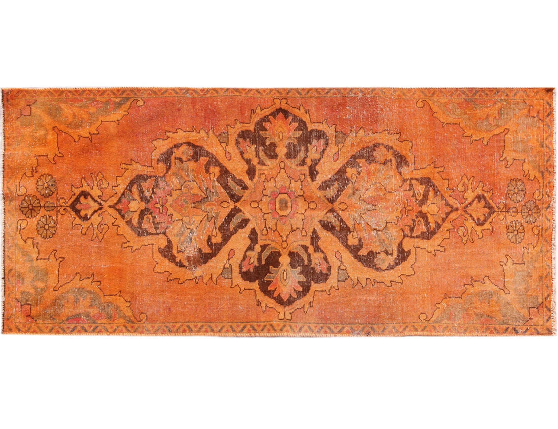 Persian Vintage Carpet  orange  <br/>220 x 95 cm