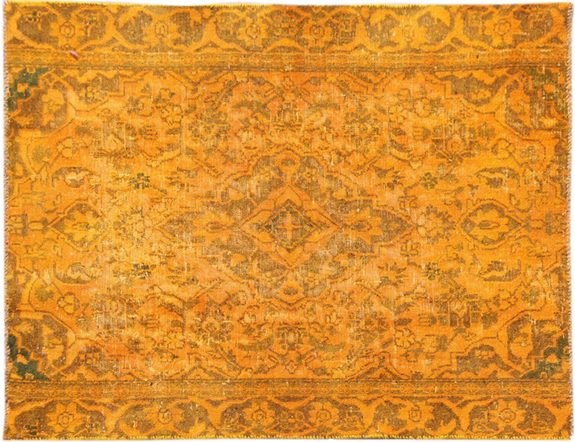 Tappeto vintage persiano  arancione <br/>142 x 107 cm