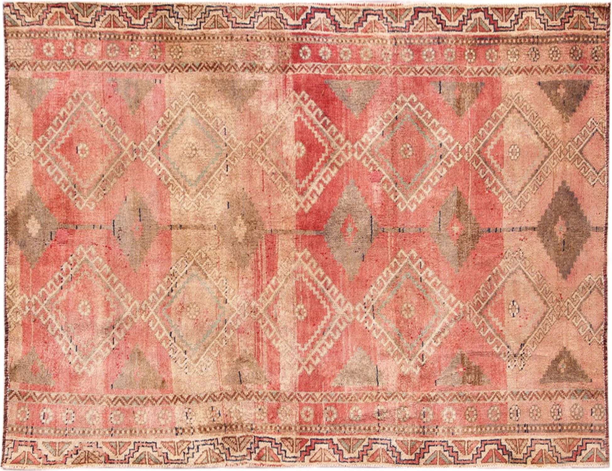 Persischer Vintage Teppich  beige <br/>222 x 135 cm