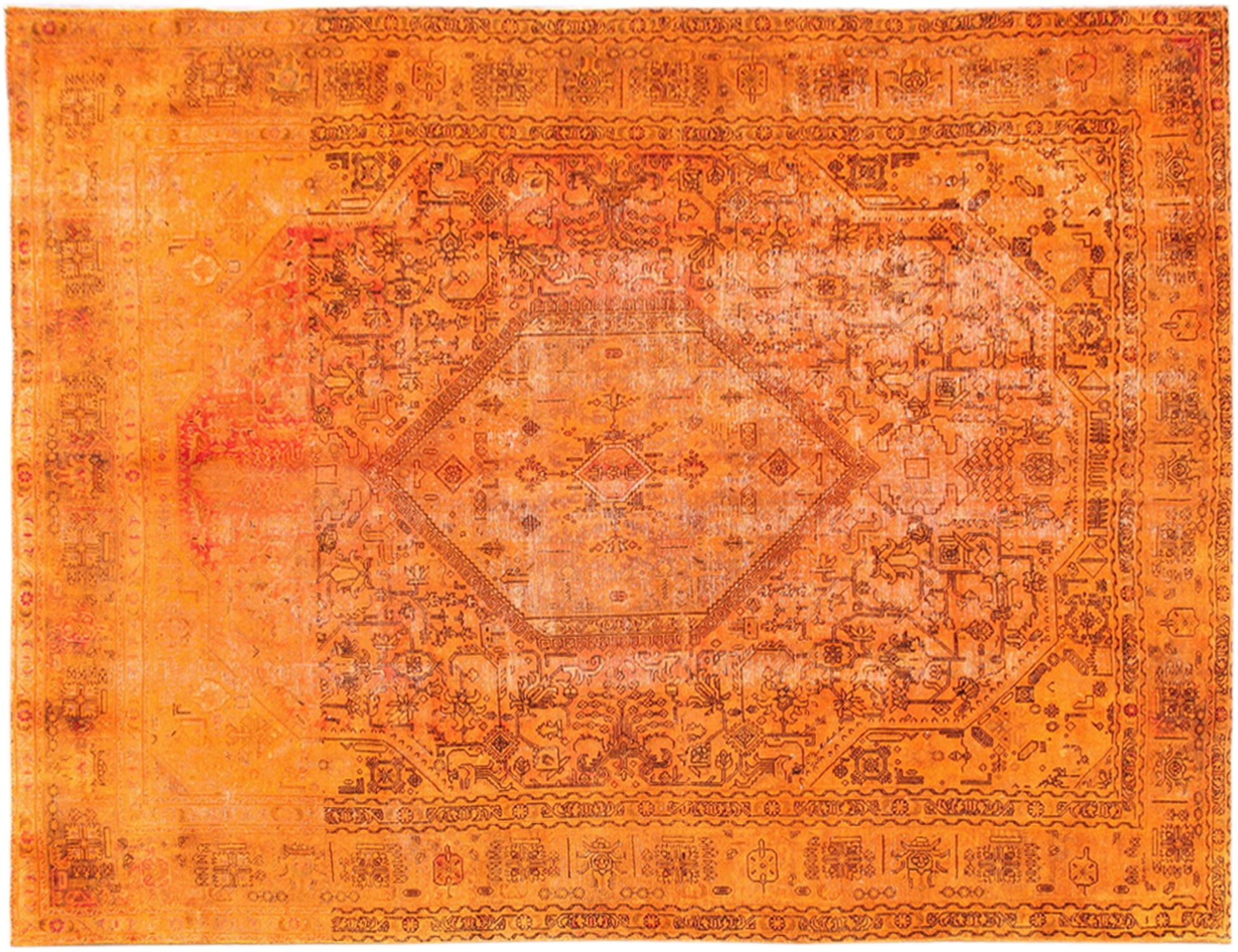 Persisk Vintagetæppe  orange <br/>400 x 290 cm