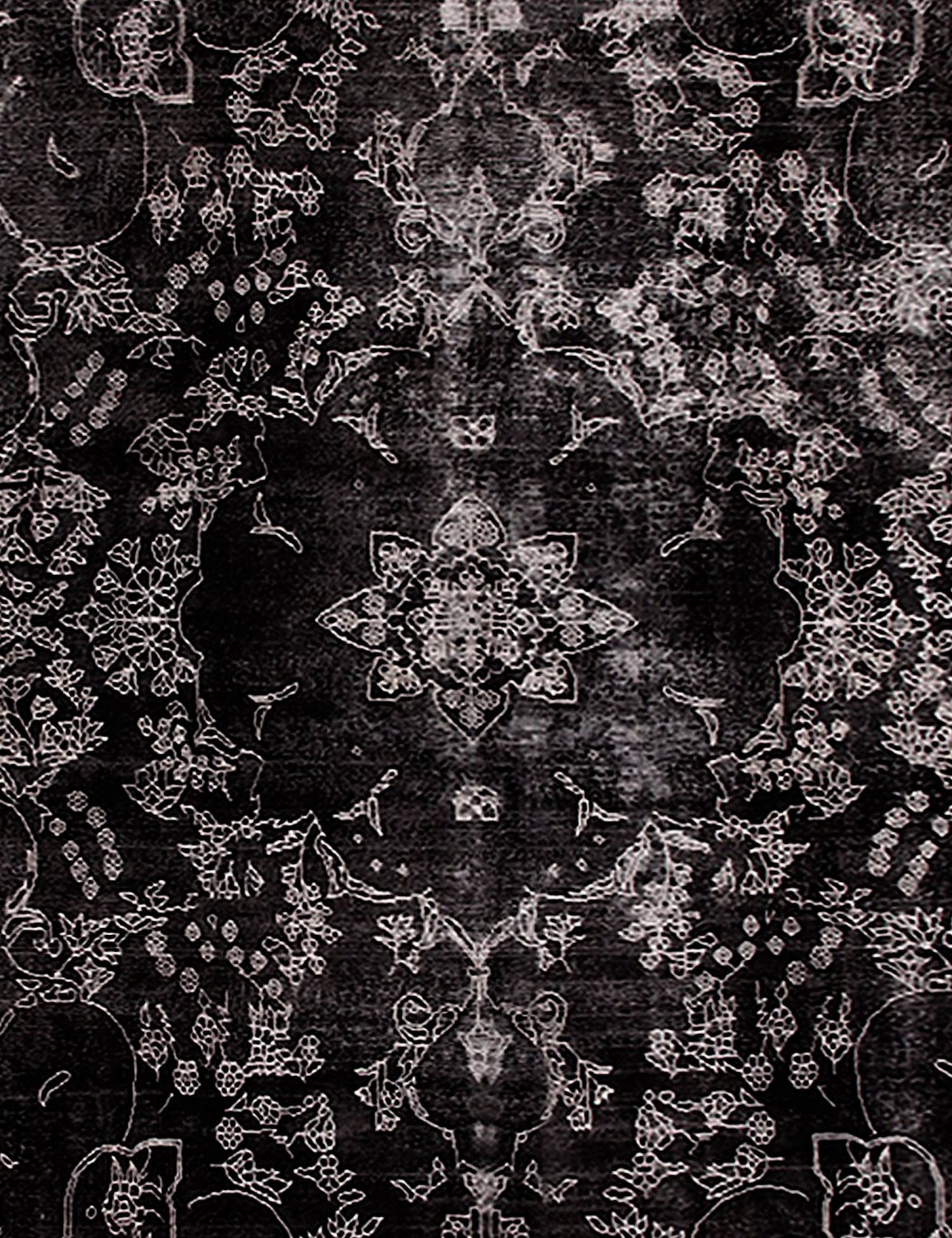 Persischer Vintage Teppich  schwarz <br/>383 x 295 cm