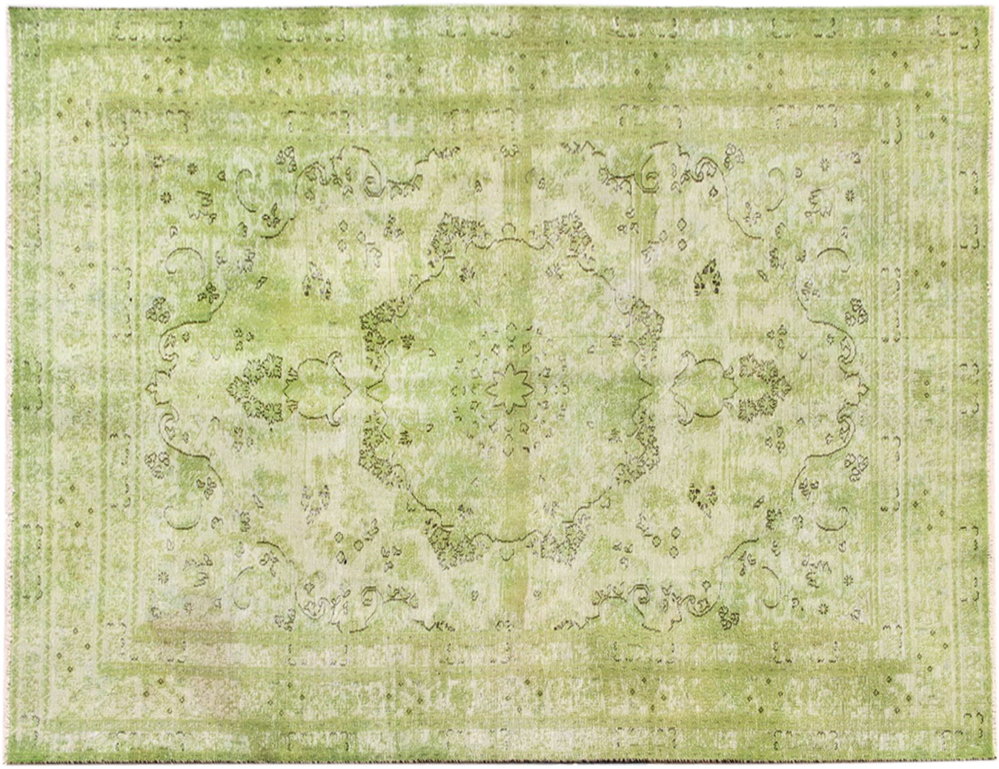 Persisk Vintagetæppe  grøn <br/>288 x 195 cm