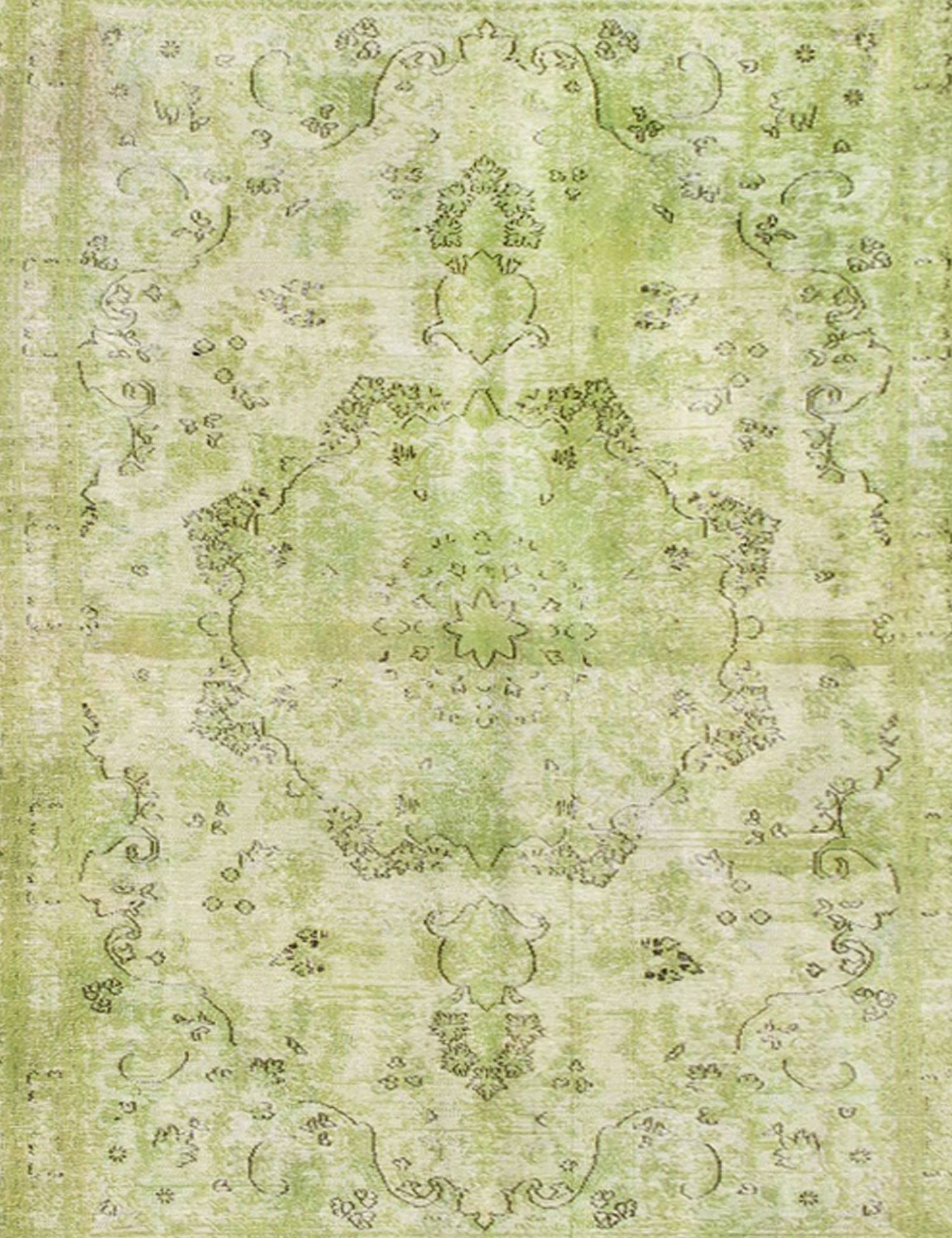 Persisk Vintagetæppe  grøn <br/>288 x 195 cm