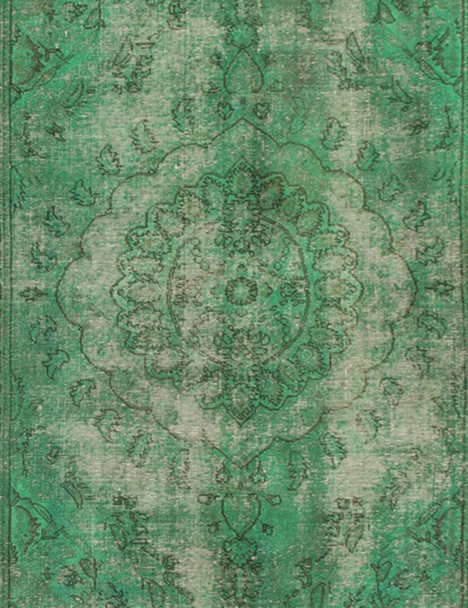 Persisk Vintagetæppe  grøn <br/>220 x 195 cm