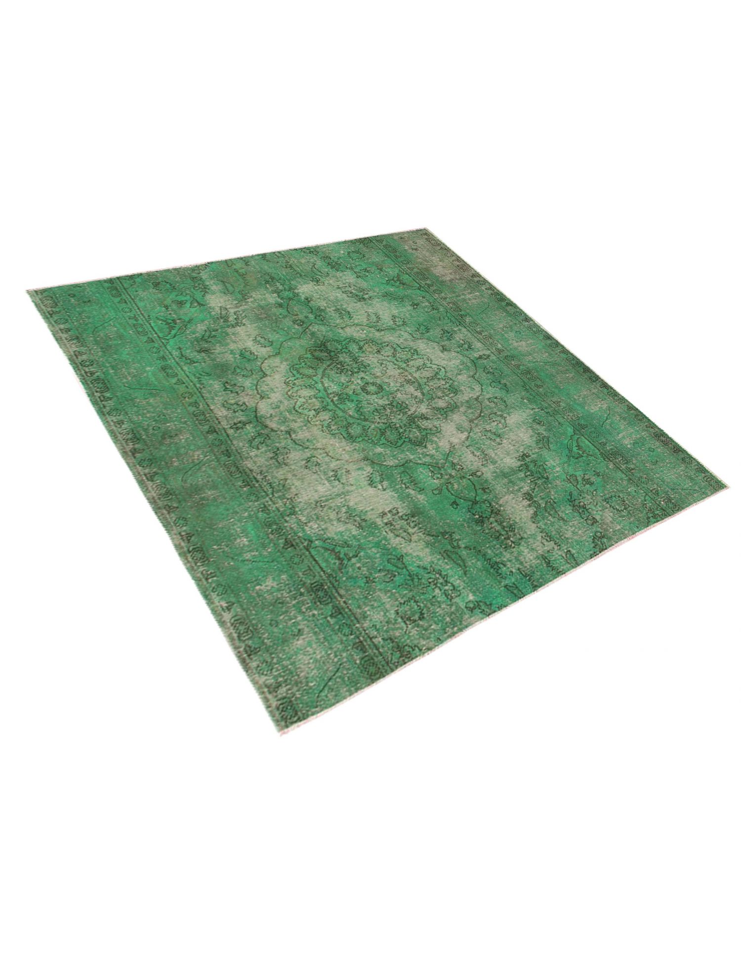 Persian Vintage Carpet  green  <br/>220 x 195 cm