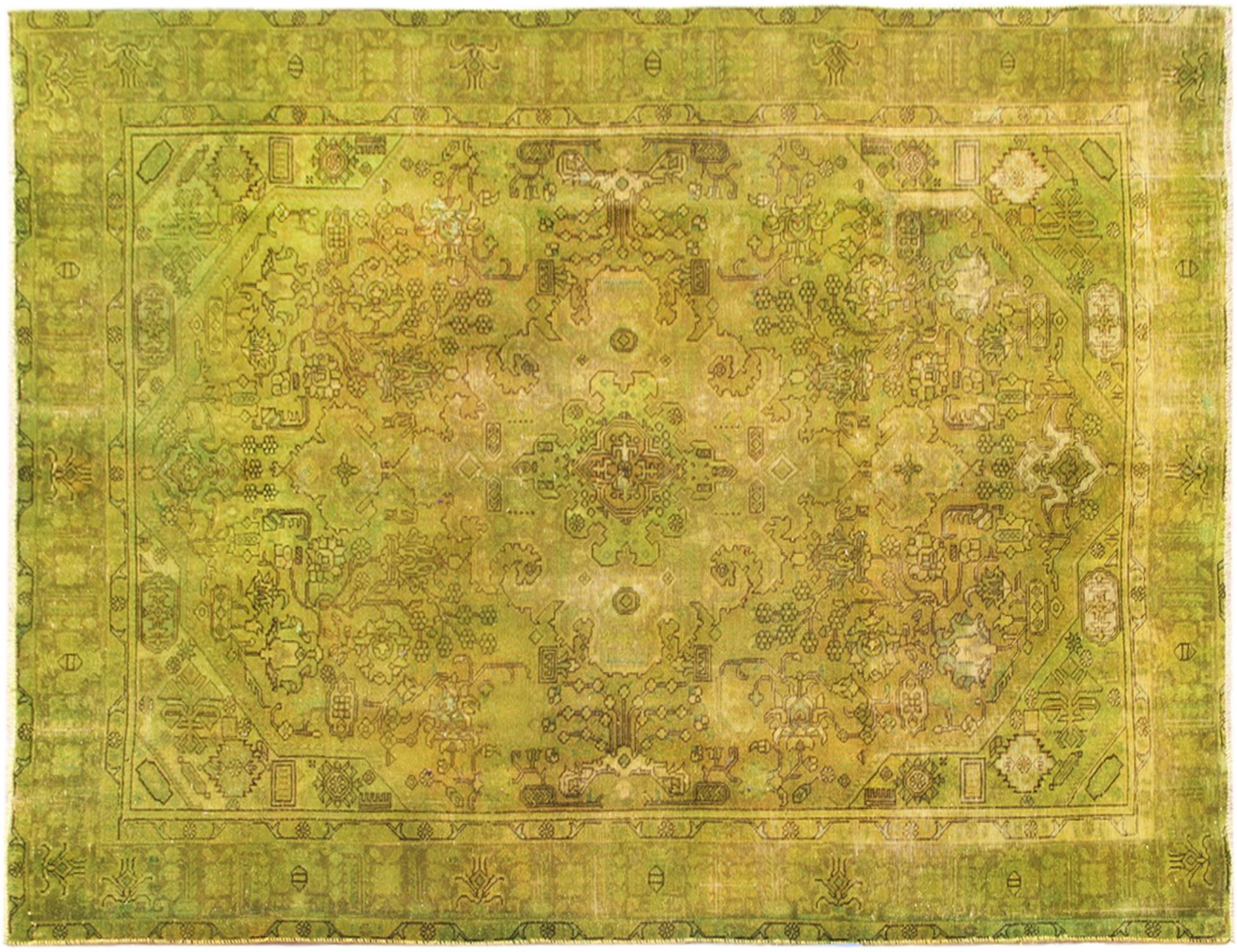 Alfombra persa vintage  verde <br/>295 x 220 cm