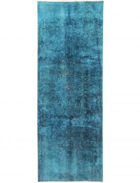 Alfombra persa vintage 280 x 100 turquesa