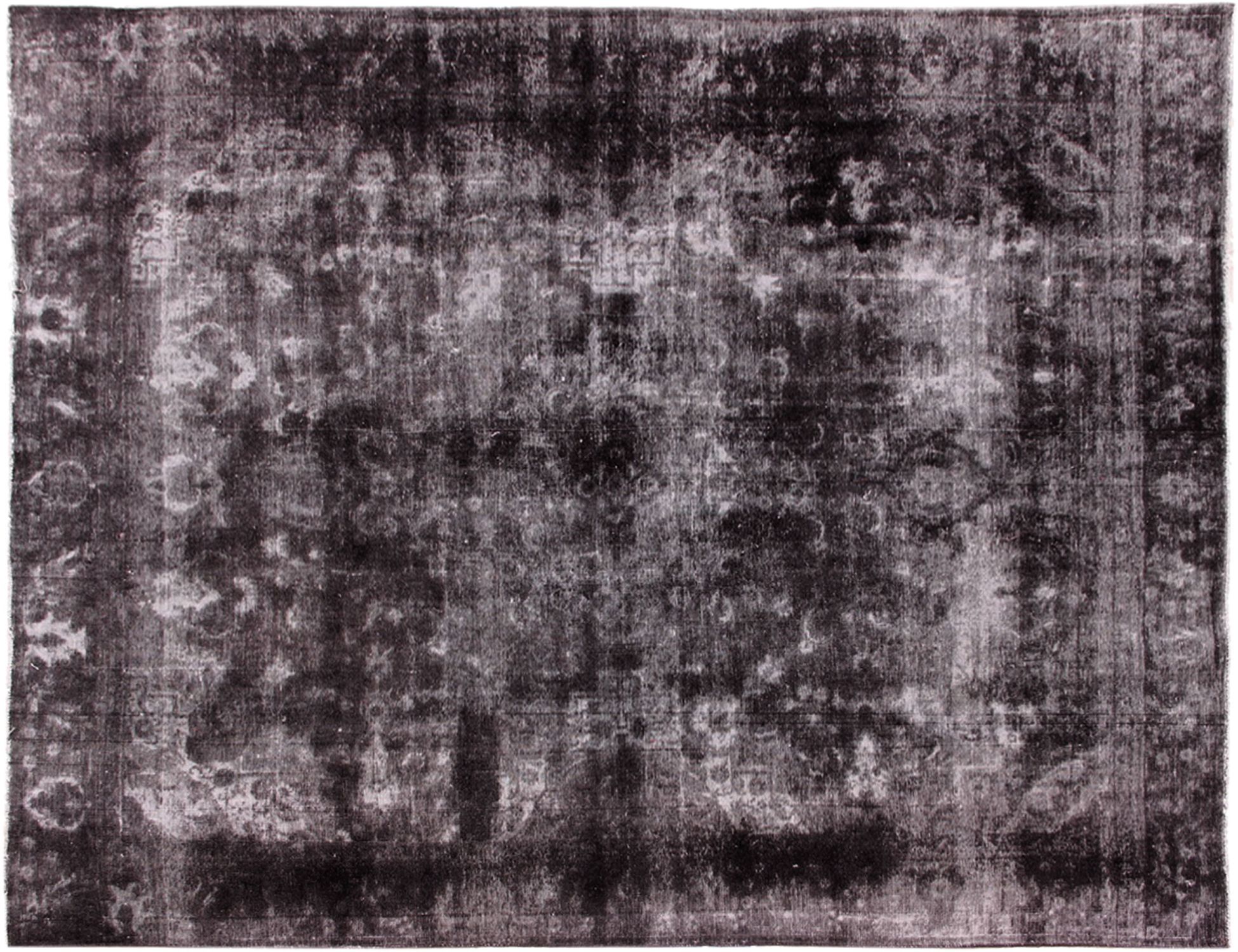 Persischer Vintage Teppich  schwarz <br/>360 x 275 cm