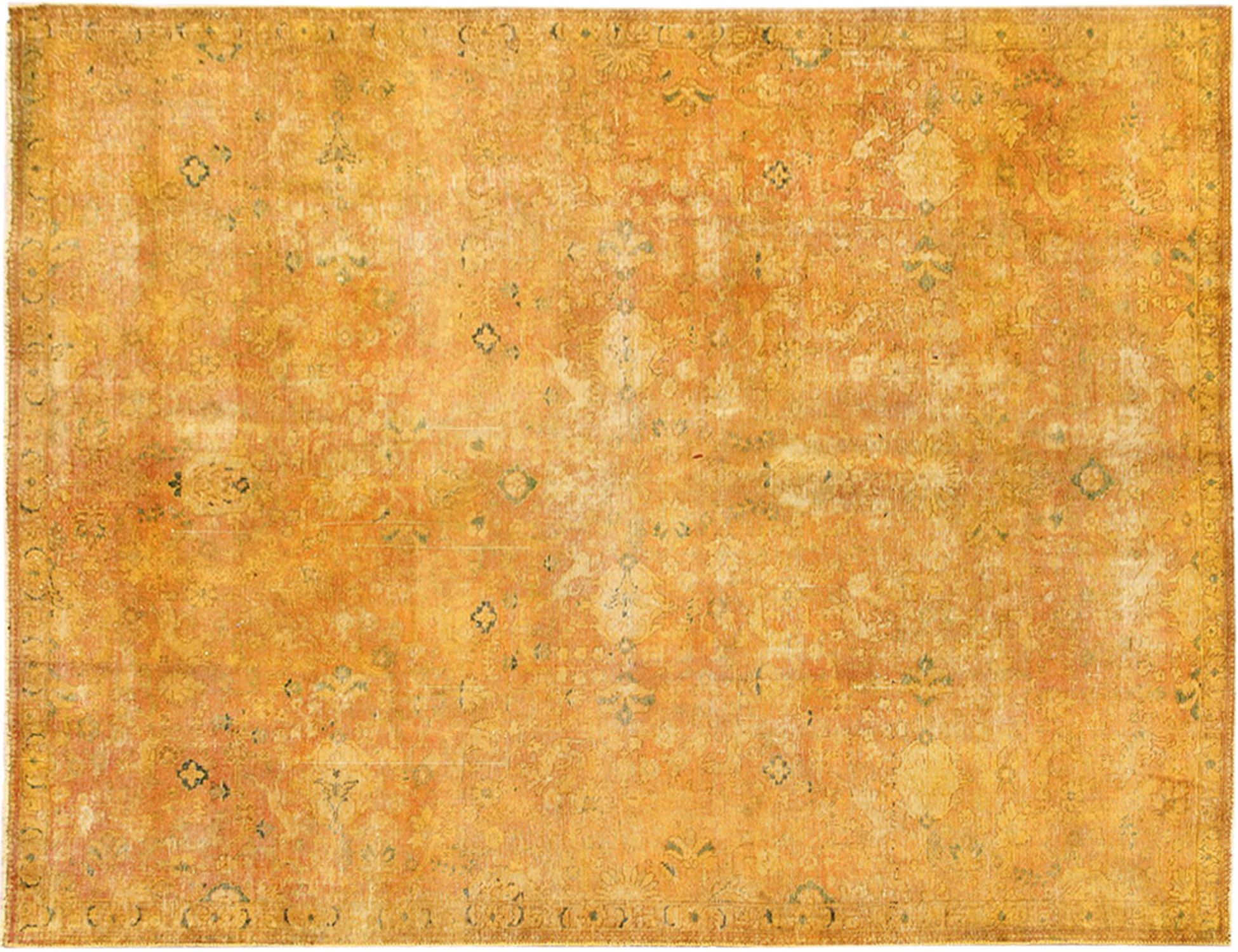 Persischer Vintage Teppich  gelb <br/>300 x 230 cm