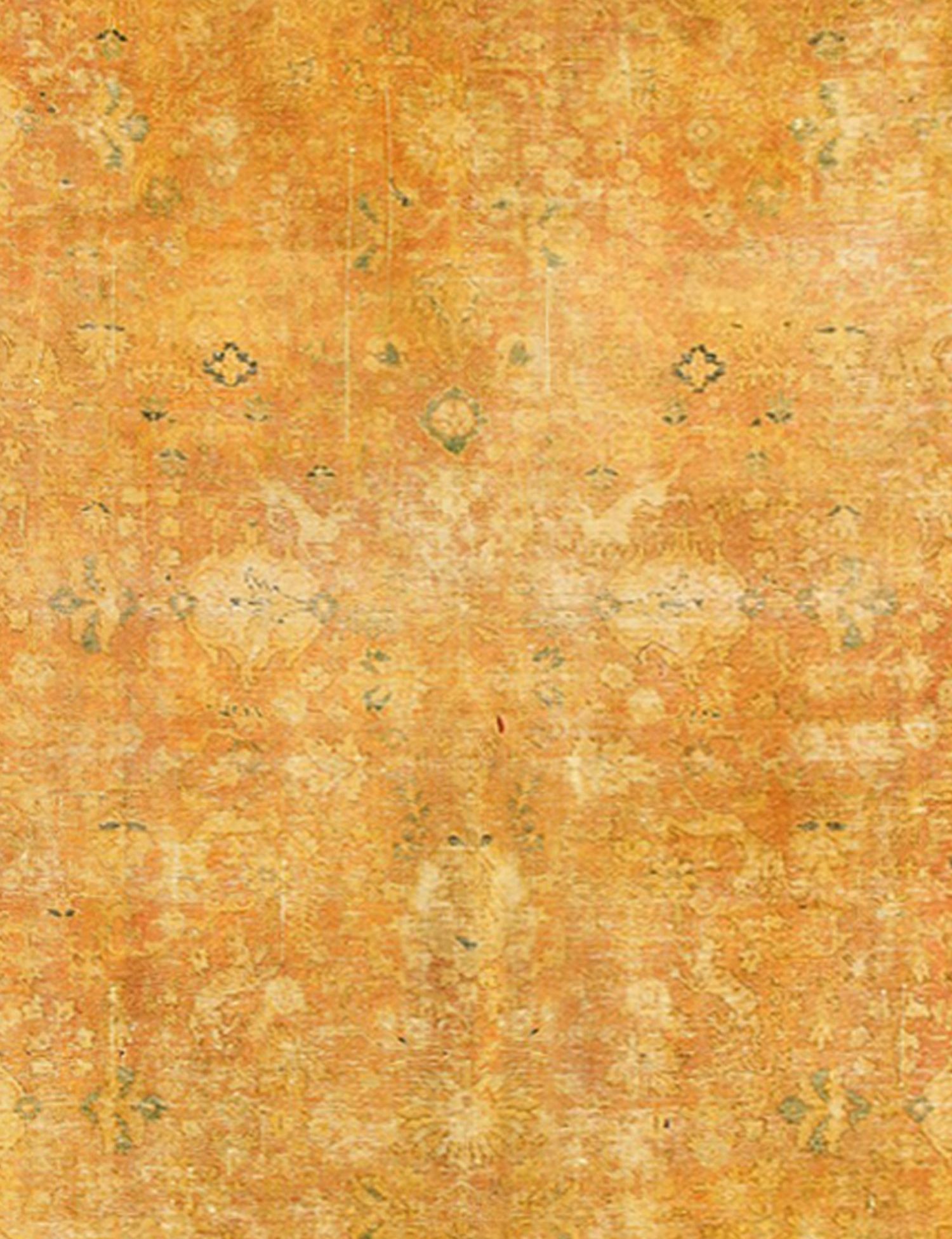 Persischer Vintage Teppich  gelb <br/>300 x 230 cm