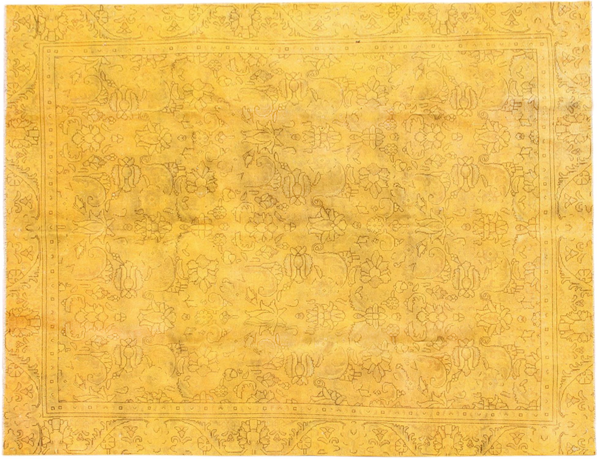 Alfombra persa vintage  amarillo <br/>358 x 268 cm