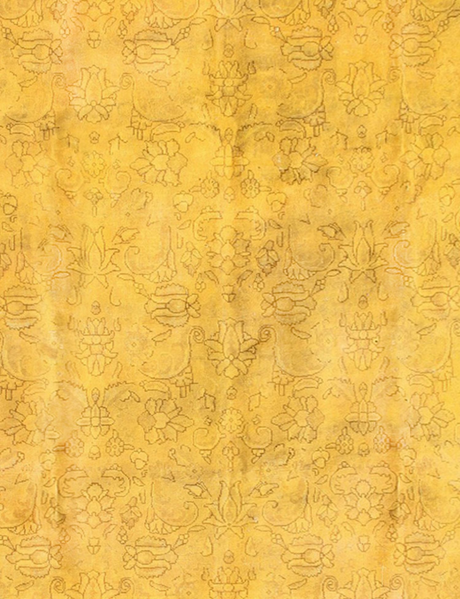 Persischer Vintage Teppich  gelb <br/>358 x 268 cm
