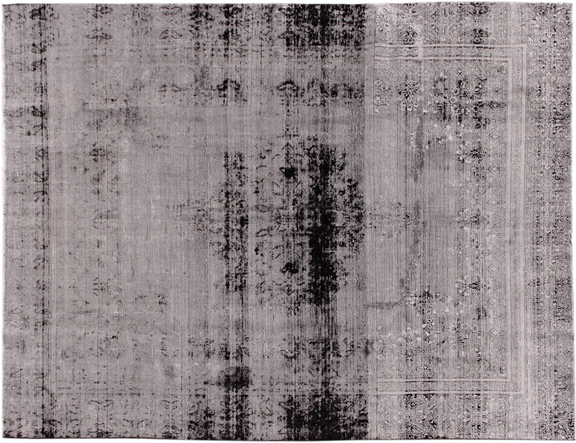 Persischer Vintage Teppich  schwarz <br/>375 x 275 cm