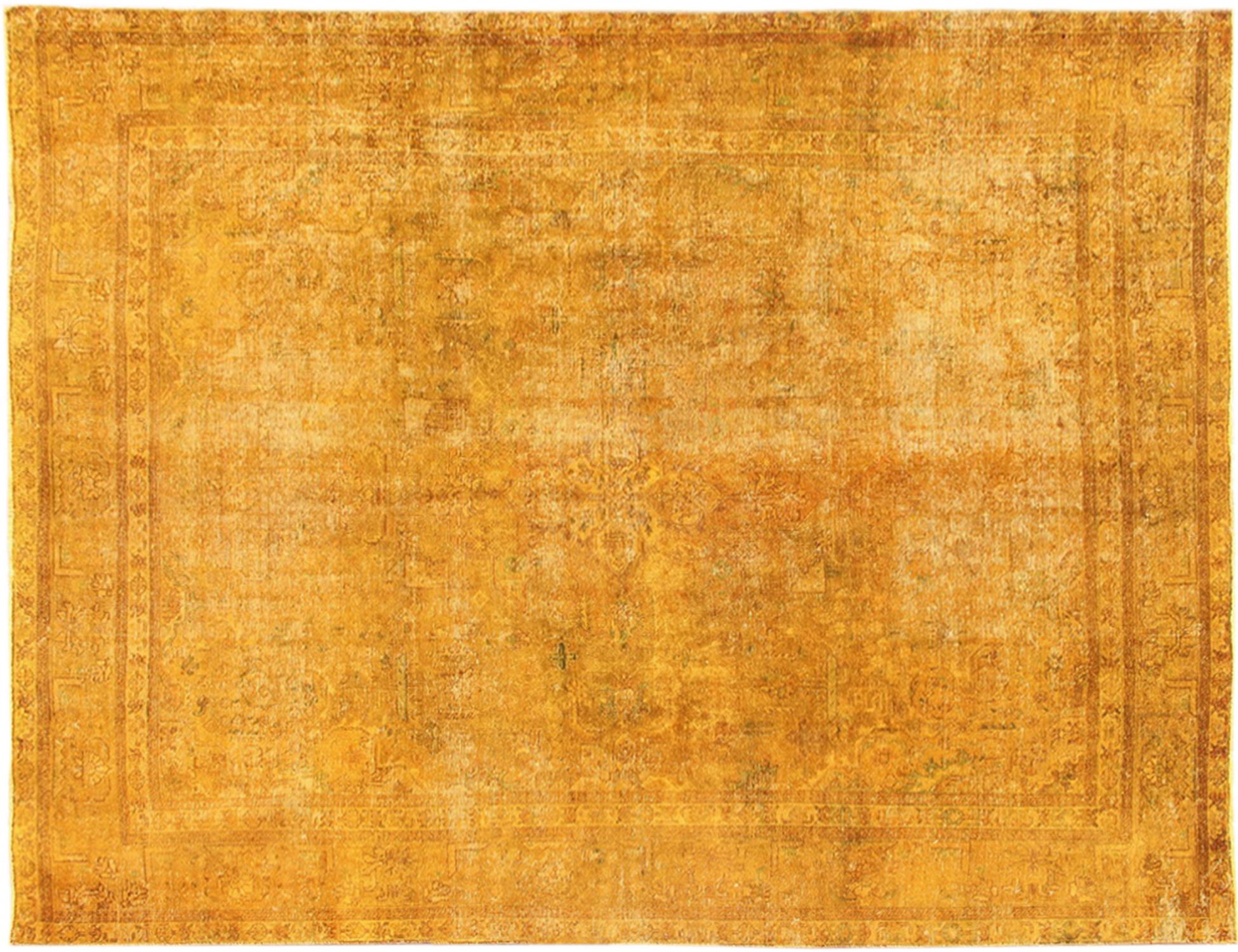 Persisk Vintagetæppe  gul <br/>340 x 245 cm