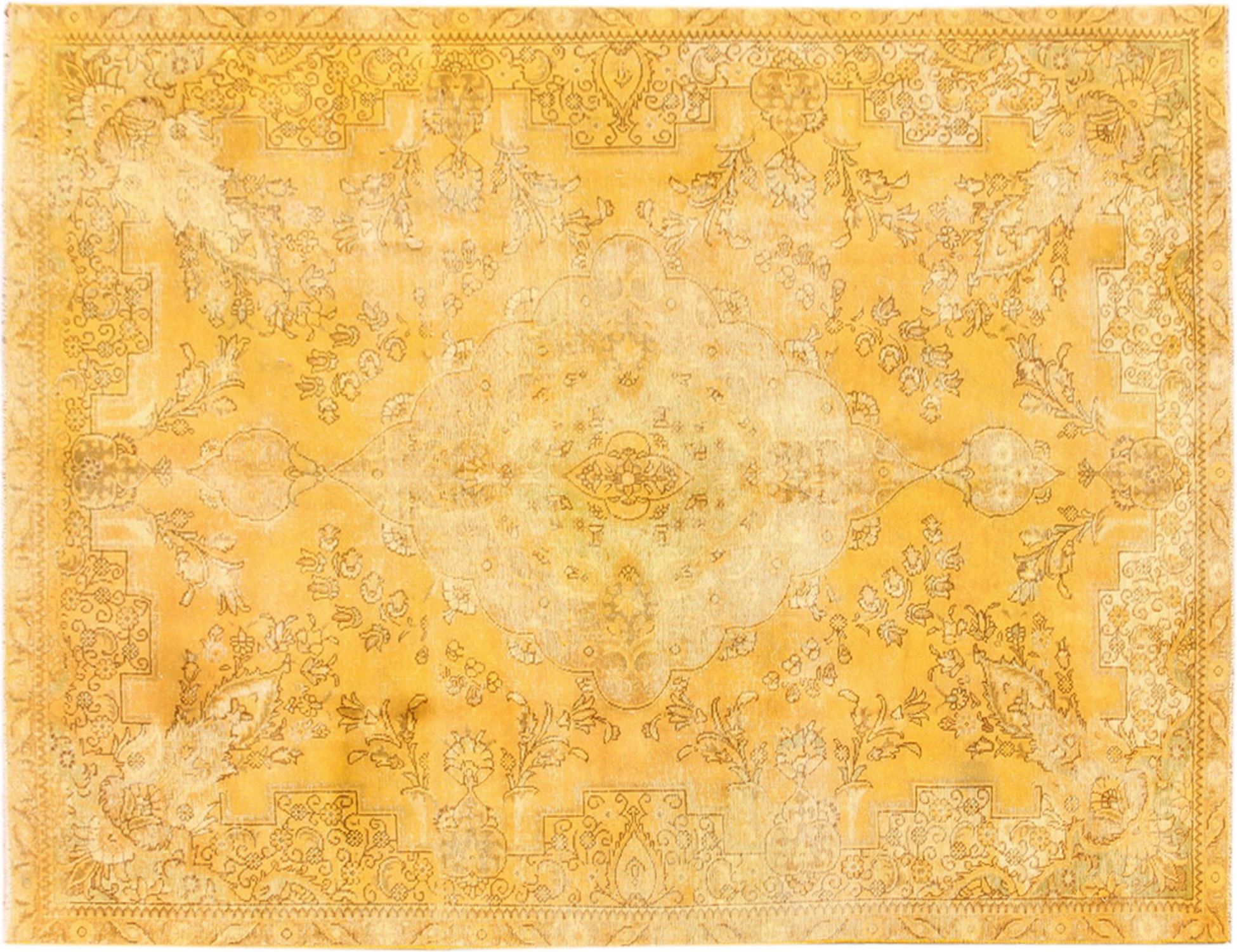 Tappeto vintage persiano  giallo <br/>330 x 230 cm