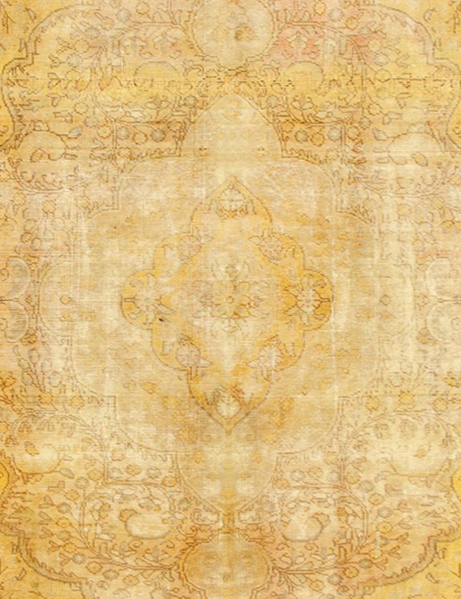 Persischer Vintage Teppich  gelb <br/>285 x 185 cm