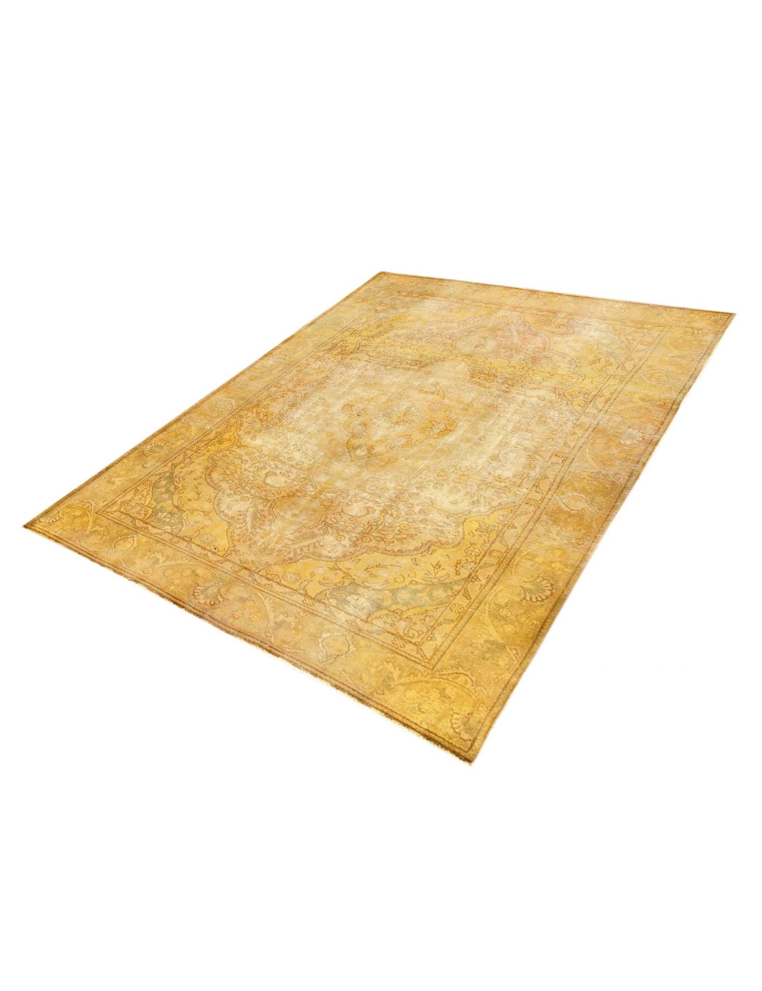 Persischer Vintage Teppich  gelb <br/>285 x 185 cm