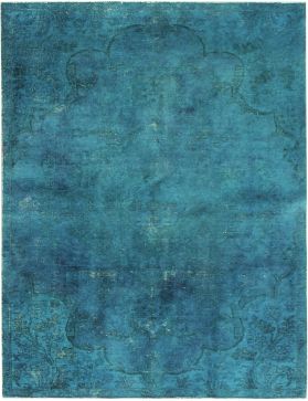 Persischer Vintage Teppich 245 x 150 türkis
