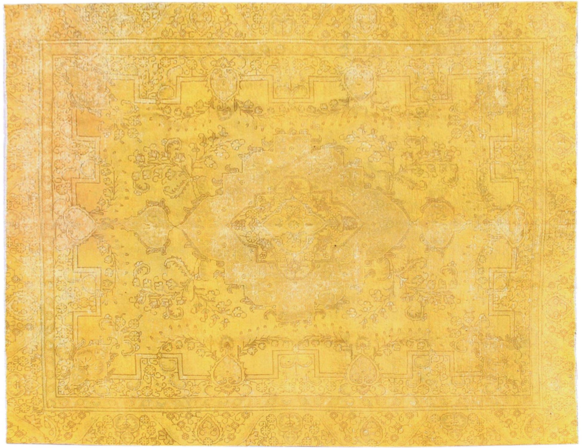 Persischer Vintage Teppich  gelb <br/>360 x 275 cm