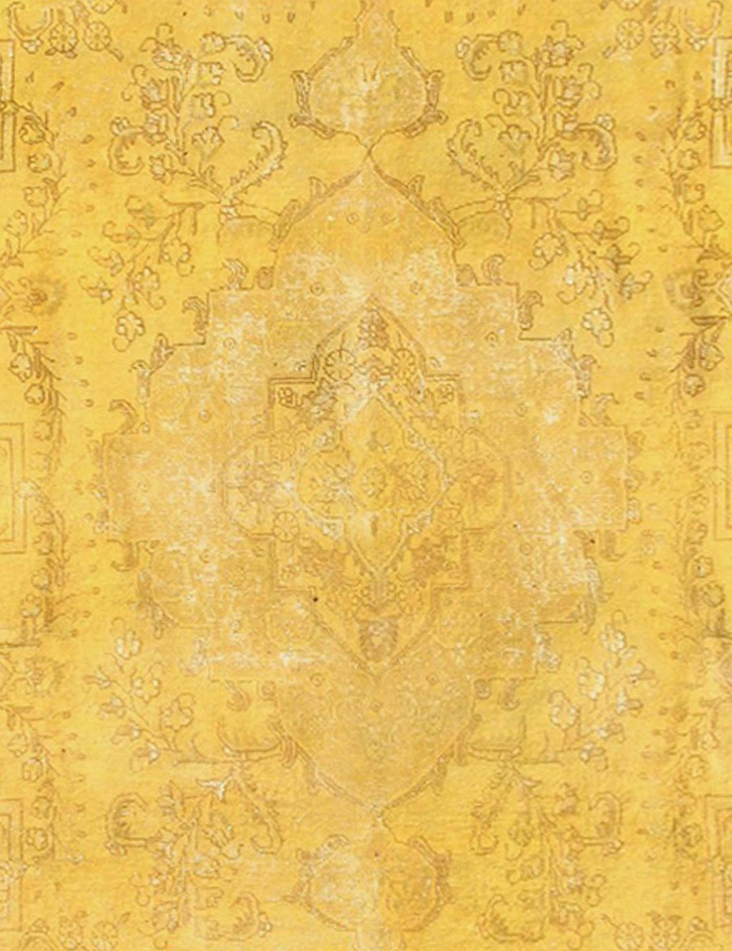 Persischer Vintage Teppich  gelb <br/>360 x 275 cm