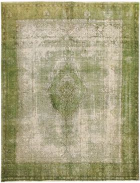 Tappeto vintage persiano 385 x 295 verde
