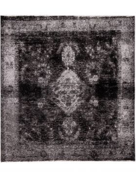 Persischer Vintage Teppich 175 x 150 schwarz
