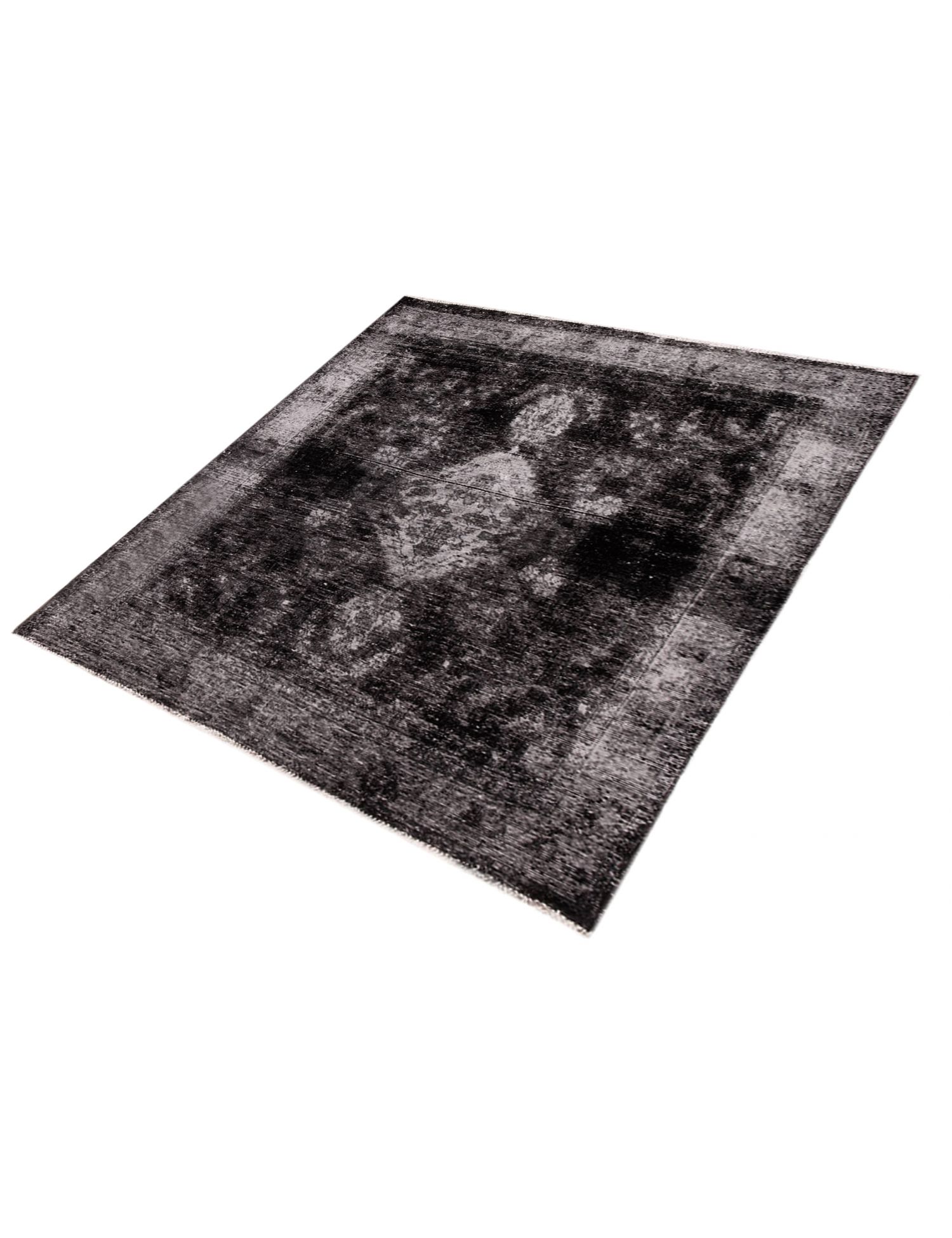 Persischer Vintage Teppich  schwarz <br/>175 x 150 cm