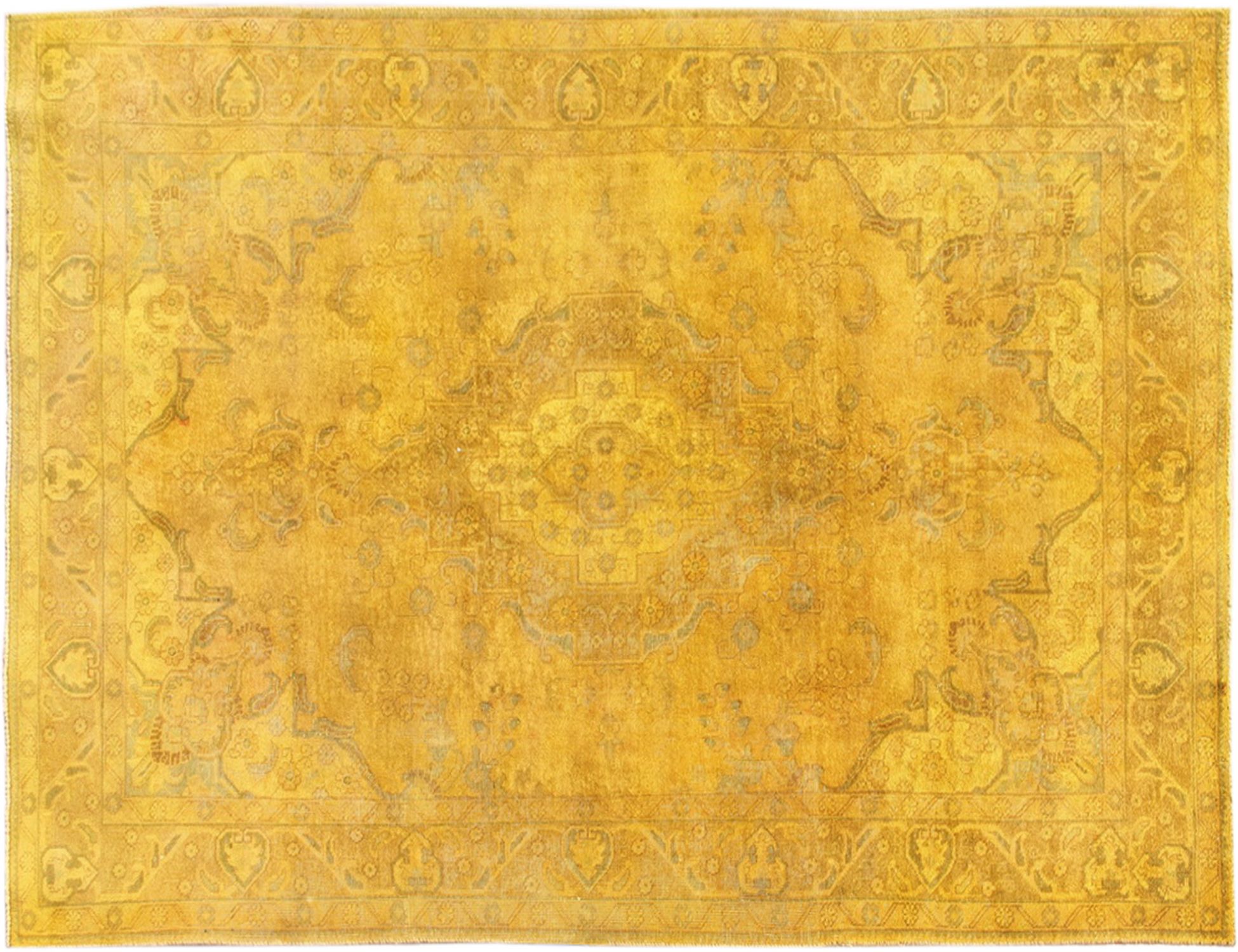 Persischer Vintage Teppich  gelb <br/>300 x 200 cm