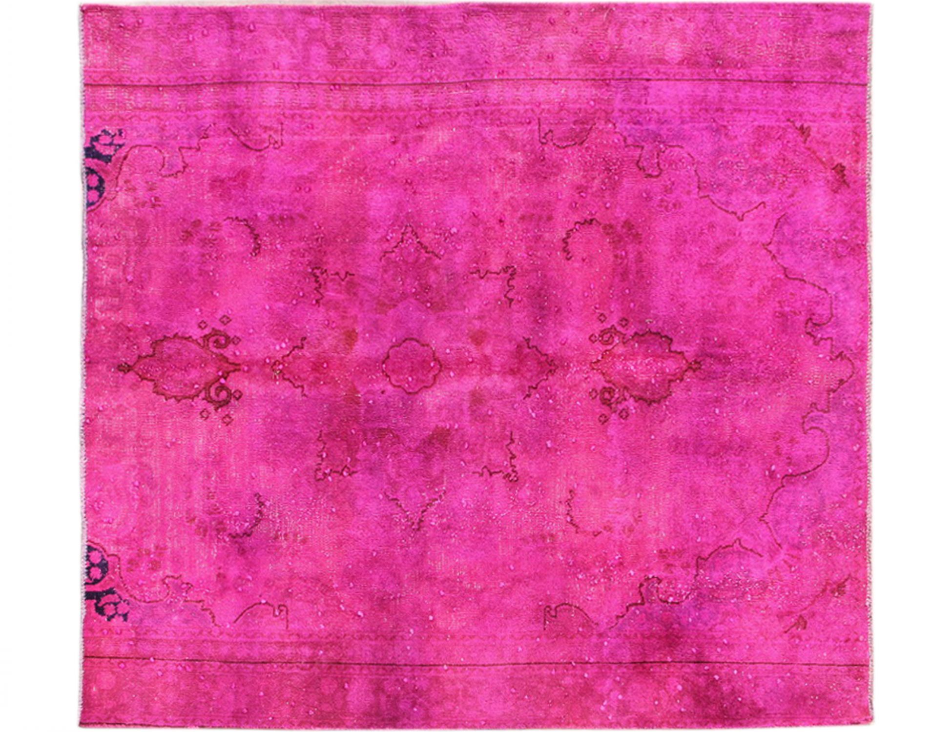 Alfombra persa vintage  rosa <br/>188 x 178 cm
