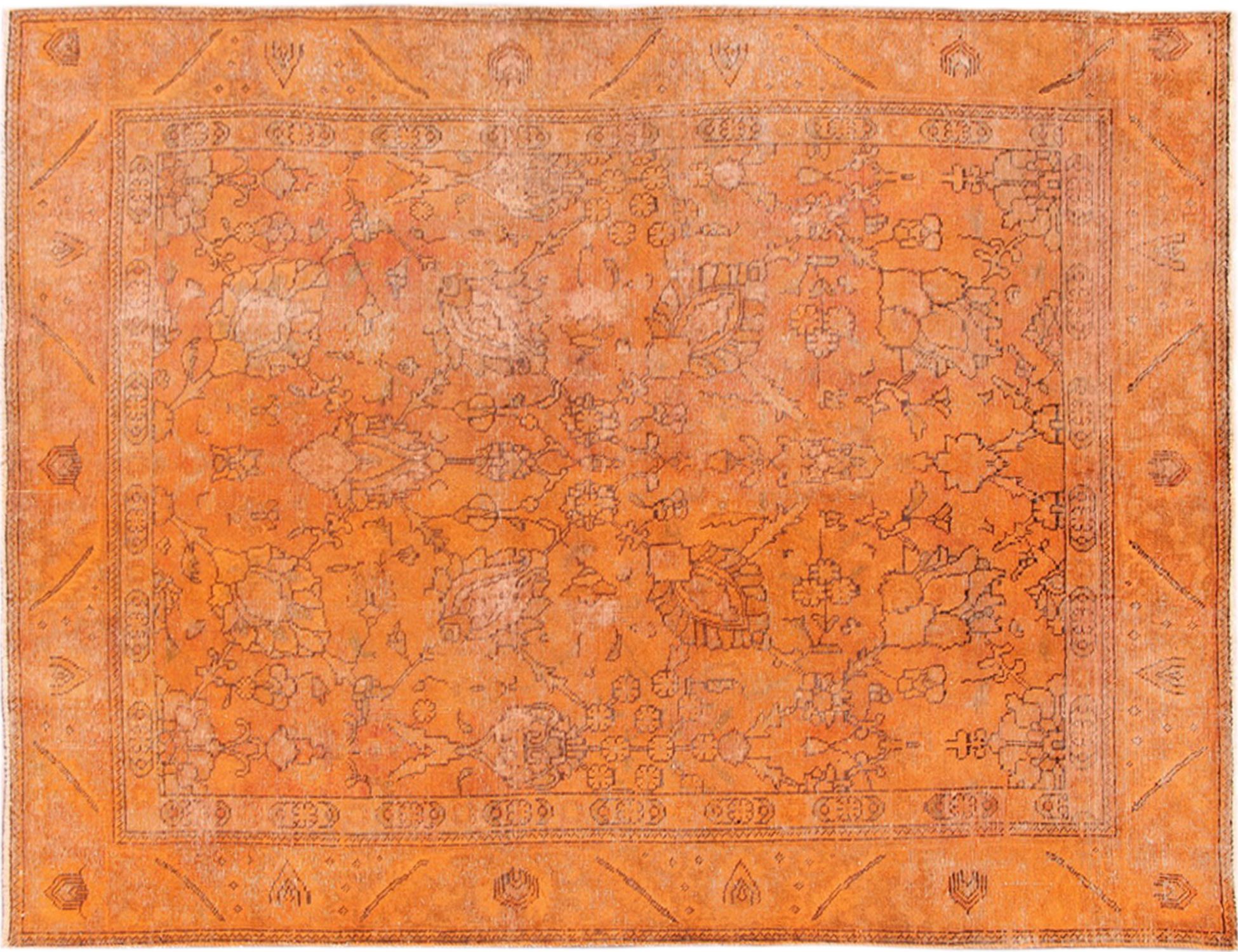 Persischer Vintage Teppich  orange <br/>280 x 185 cm