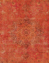 Orange Persien Persisk vintage matta  305 x 200 cm