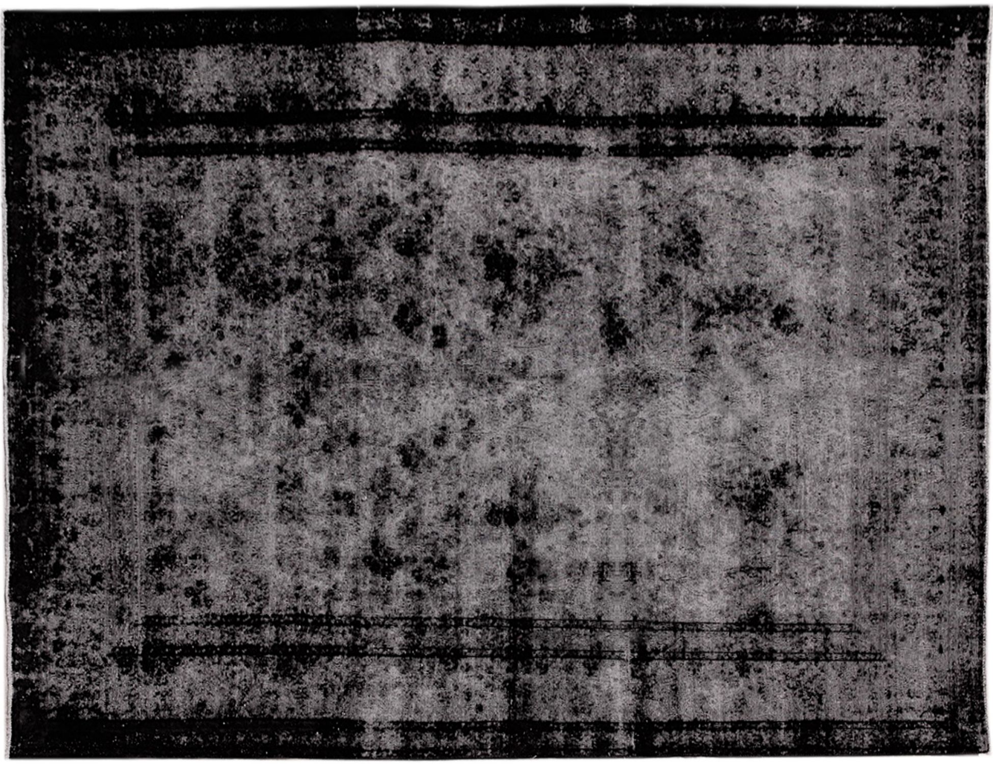 Persischer Vintage Teppich  schwarz <br/>310 x 210 cm