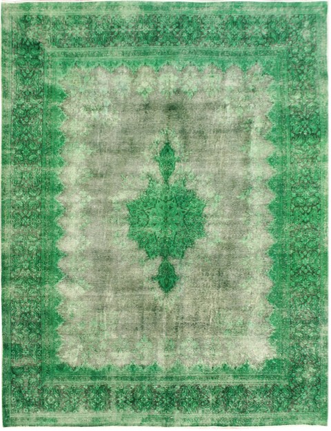 Grün Persien Persischer Vintage Teppich 415 x 300 cm