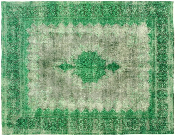 Groen Perzië Perzisch Vintage Tapijt  415 x 300 cm