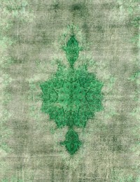 Groen Perzië Perzisch Vintage Tapijt  415 x 300 cm