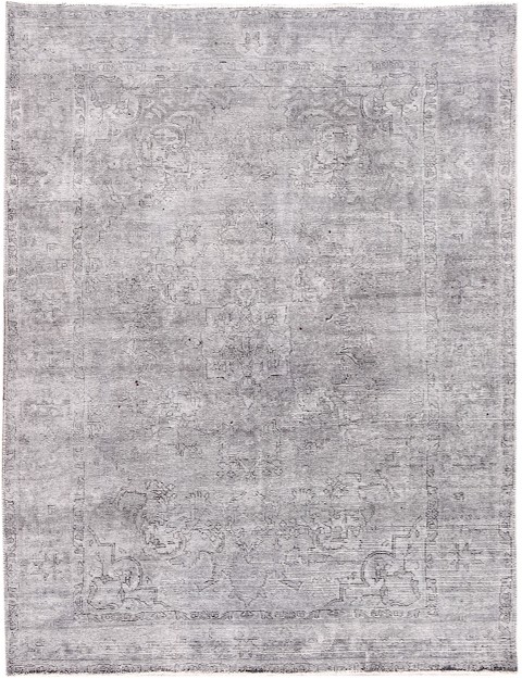 Grau Persien Persischer Vintage Teppich 290 x 195 cm
