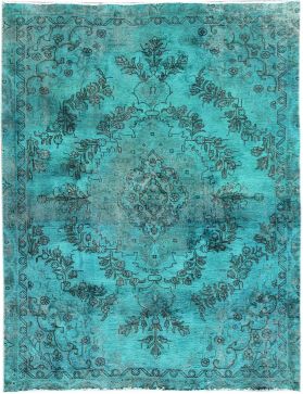 Tappeto vintage persiano 260 x 167 turchese