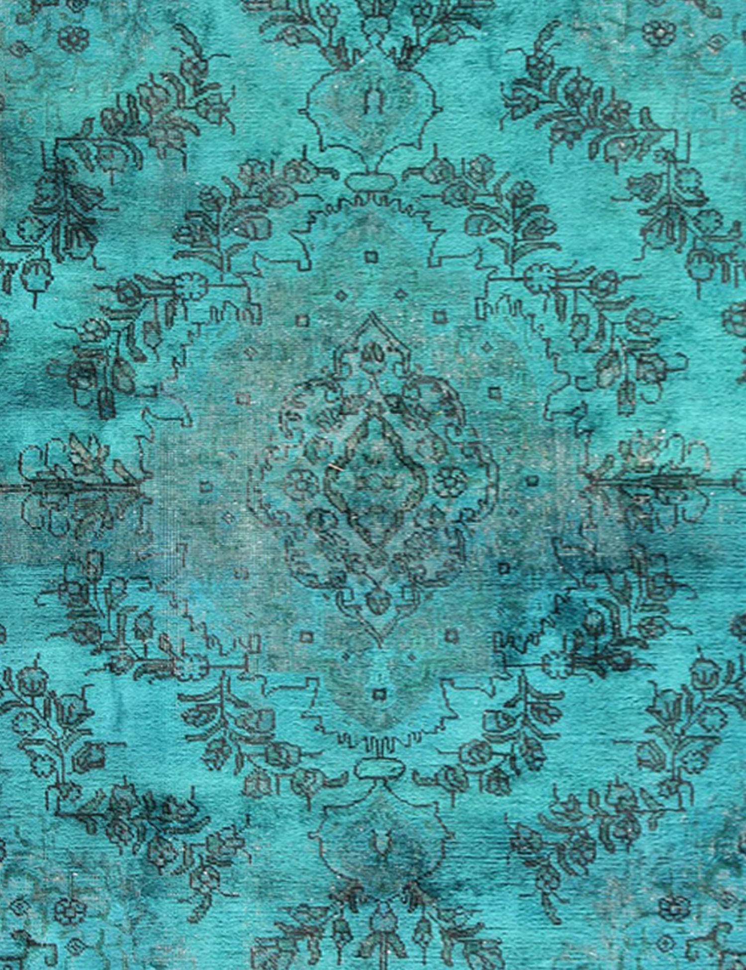 Tapis Persan vintage  turquoise <br/>260 x 167 cm
