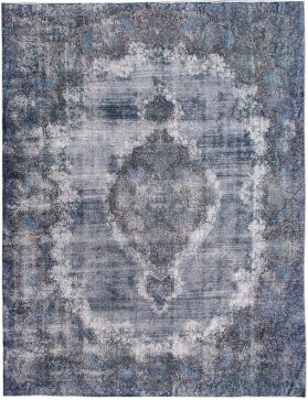 Persischer Vintage Teppich 410 x 322 blau