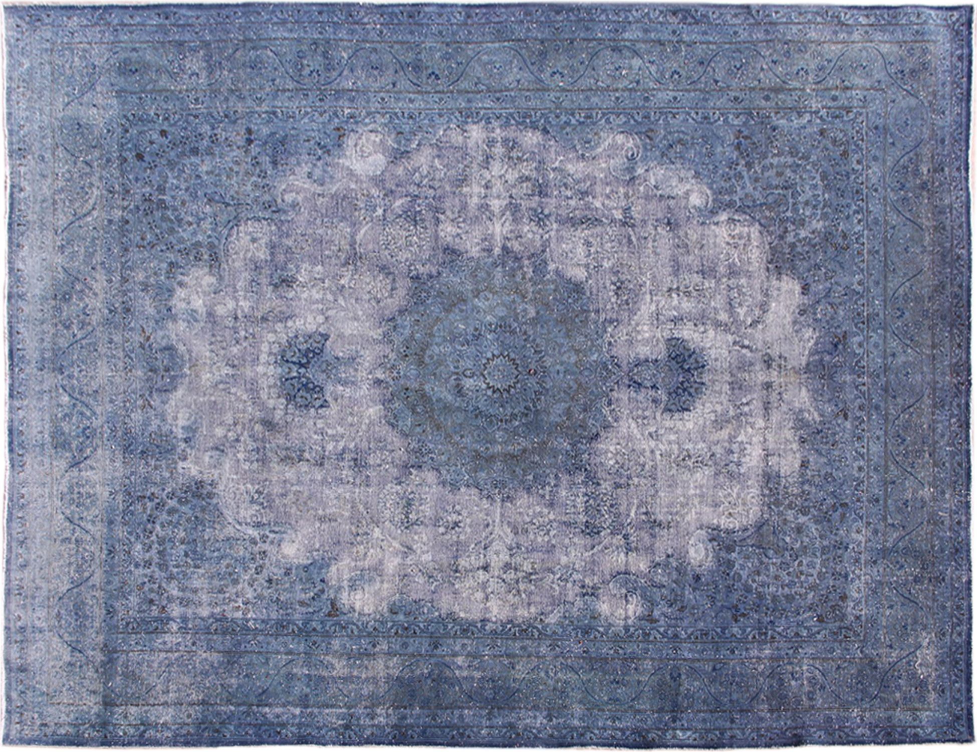 Persischer Vintage Teppich  türkis <br/>390 x 305 cm