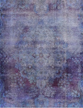 Blå Persien Persisk Vintagetæppe  245 x 145 cm