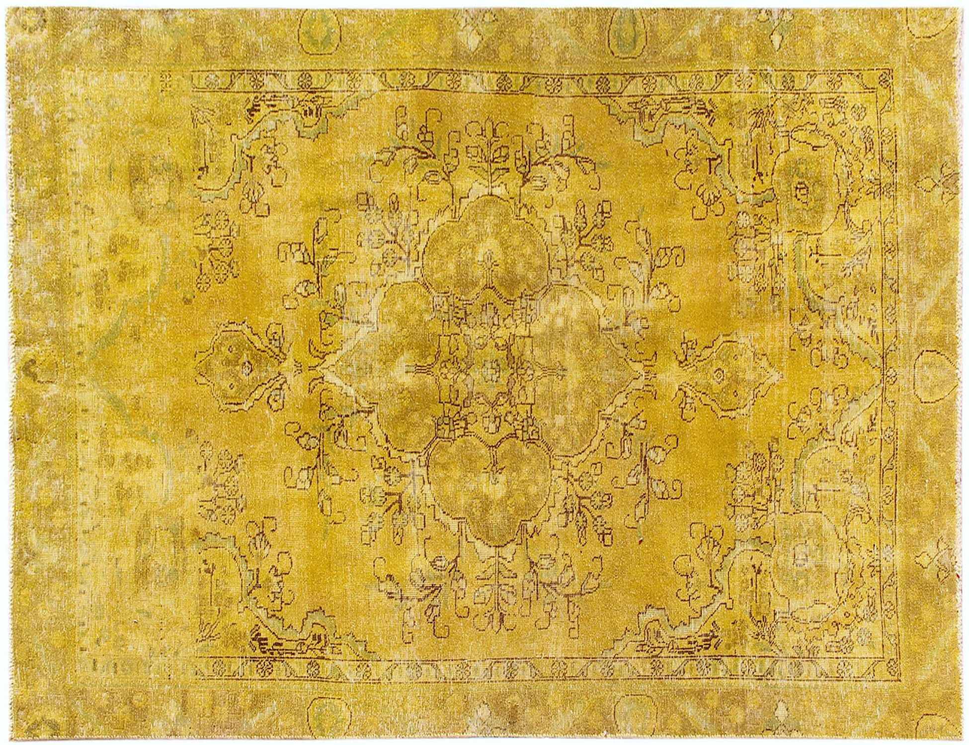 Persisk Vintagetæppe  gul <br/>272 x 180 cm