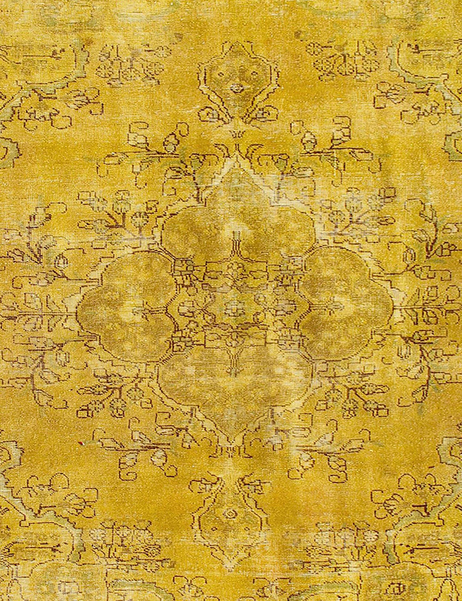 Tapis Persan vintage  jaune <br/>272 x 180 cm