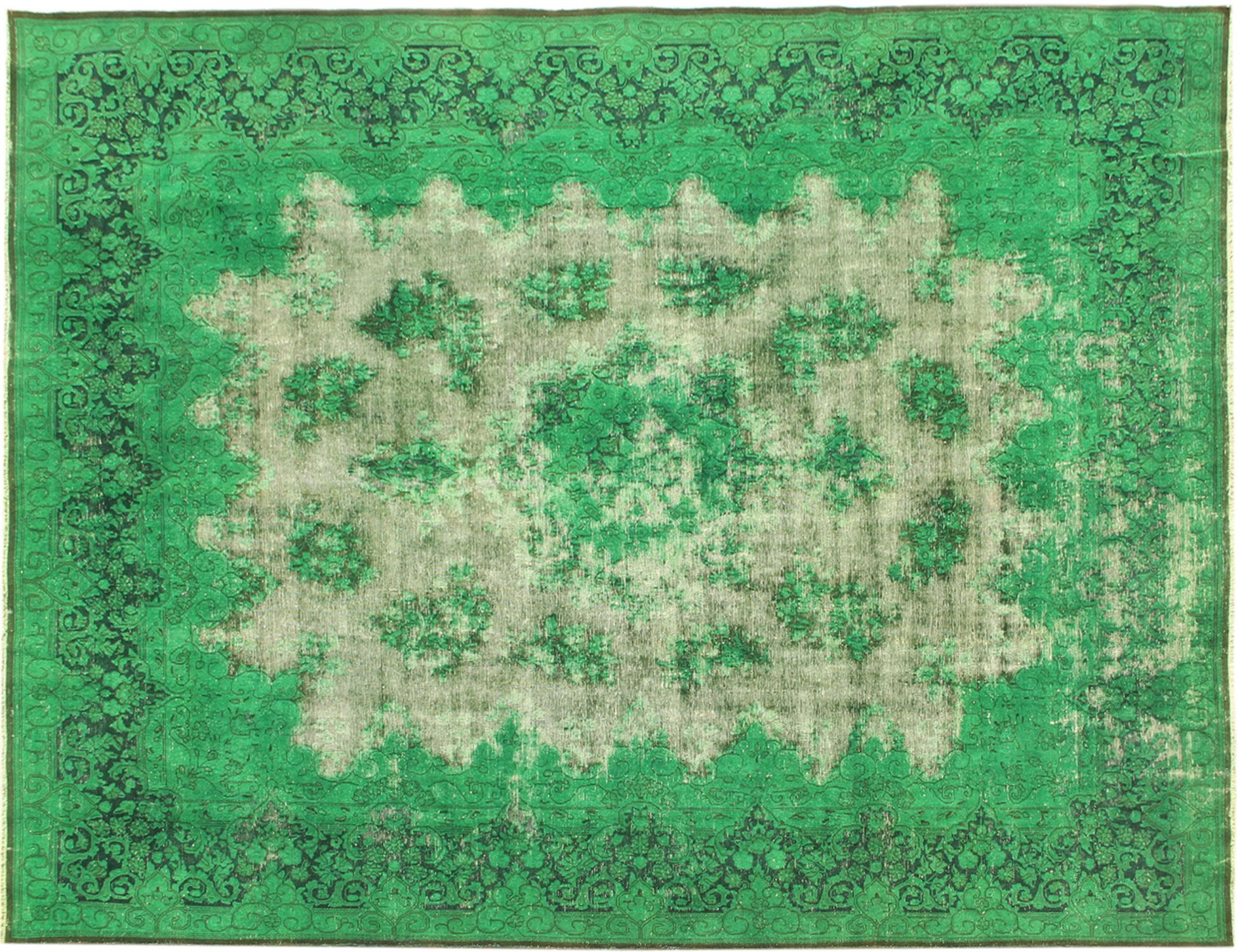 Alfombra persa vintage  verde <br/>400 x 300 cm