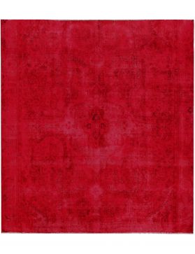 Alfombra persa vintage 280 x 280 rojo