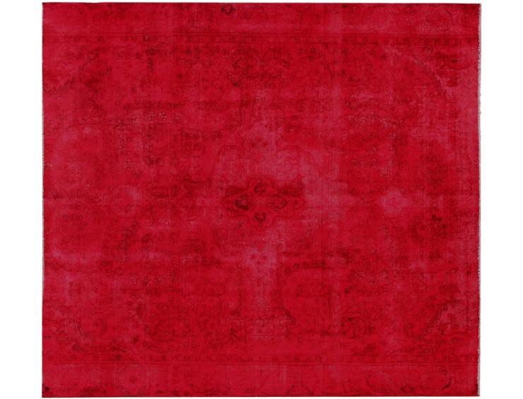 Rouge Persan Tapis Persan vintage  280 x 280 cm